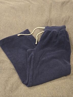 aerie Navy Wide-Leg Lounge Pants